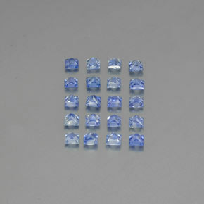 Sapphire Gemstones in 2.4 x 2.4 mm Size for Sale, Sapphire Stones in Medium Dark Blue Color