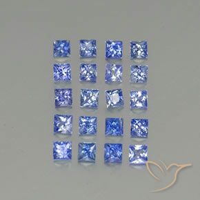 Medium Dark Blue Сапфир Камень - 0.1ct Огранка Принцесса (ID: 349414)