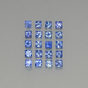 Medium Dark Blue Saphir Edelstein - 0.1ct Prinzess-Schliff (ID: 349419)