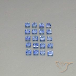 Sapphire Gemstones in 2.3 x 2.3 mm Size for Sale, Sapphire Stones in Medium Dark Blue Color