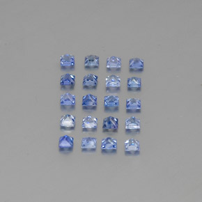 Sapphire Gemstones in 2.6 x 2.5 mm Size for Sale, Sapphire Stones in Medium Dark Blue Color