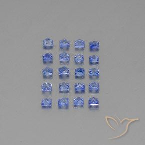 Sapphire Gemstones in 2.4 x 2.3 mm Size for Sale, Sapphire Stones in Medium Dark Blue Color