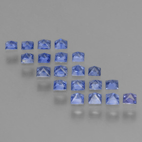 Sapphire Gemstones in 2.1 x 2 mm Size for Sale, Sapphire Stones in Pastel Blue Color