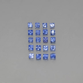 1.58 ct Blue Sapphire Gemstone, Sapphire Gem in Princess-Cut Shape for Sale.