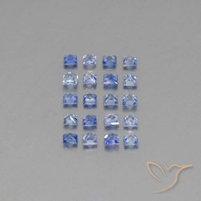 Sapphire Gemstones in 2.2 x 2.1 mm Size for Sale, Sapphire Stones in Medium Dark Blue Color