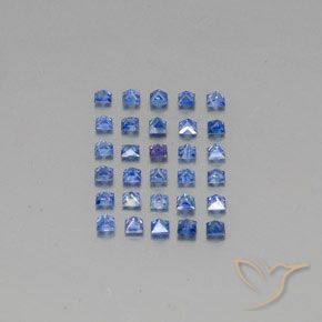 Sapphire Gemstones in 2.1 x 2 mm Size for Sale, Sapphire Stones in Medium Dark Blue Color
