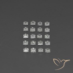 Sapphire Gemstones in 2.3 x 2.2 mm Size for Sale, Sapphire Stones in White Color