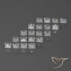 Sapphire Gemstones in 2.3 x 2.2 mm Size for Sale, Sapphire Stones in Warm White Color