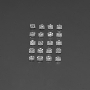 Sapphire Gemstones in 2.2 x 2.2 mm Size for Sale, Sapphire Stones in Clear White Color