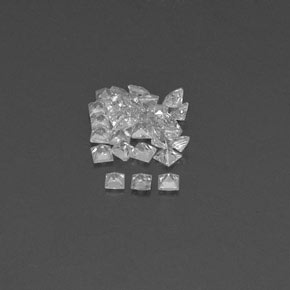 Sapphire Gemstone in 1.9 x 1.9 mm Size for Sale, Sapphire Stone in White Color