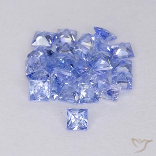 1.82ctw Natural Light Blue Sapphire, Square, VVS-VS
