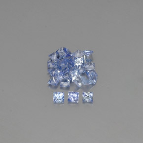 Pastel Blue Сапфир Камень - 0.1ct Огранка Принцесса (ID: 349828)
