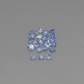 Sapphire Gemstones in 2.1 x 2 mm Size for Sale, Sapphire Stones in Pastel Blue Color