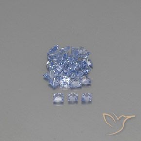 Sapphire Gemstones in 2.1 x 2 mm Size for Sale, Sapphire Stones in Pastel Blue Color
