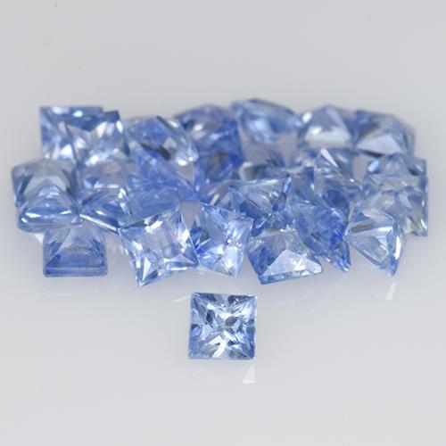 Pastel Blue Сапфир Камень - 0.1ct Огранка Принцесса (ID: 349833)