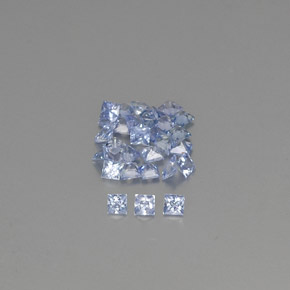 1.31 ct Blue Sapphire Gemstone, Sapphire Gem in Princess-Cut Shape for Sale.