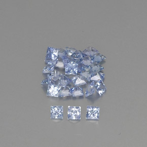 1.31 ct Blue Sapphire Stone, Natural Sapphire in Princess-Cut Shape for Sale