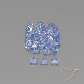 Sapphire Gemstones in 2.2 x 2.1 mm Size for Sale, Sapphire Stones in Light Blue Color