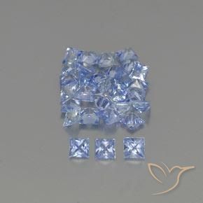 2.66 ct Loose Blue Sapphire, 2.2 x 2.2 mm Princess Cut From Sri Lanka, Photo A