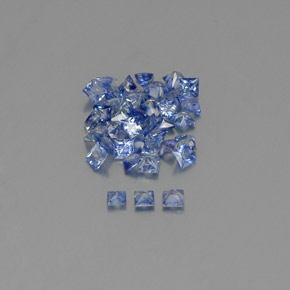 Sapphire Gemstones in 2.1 x 2.1 mm Size for Sale, Sapphire Stones in Medium Dark Blue Color