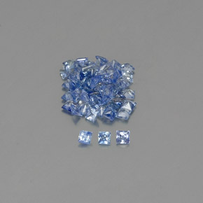 2.27 ct Blue Sapphire Gemstone, Sapphire Gem in Princess-Cut Shape for Sale.