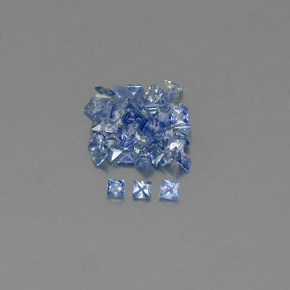 2.00 ct Blue Sapphire Gemstone, Sapphire Gem in Princess-Cut Shape for Sale.