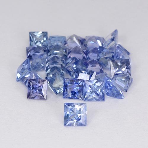 Medium Navy Blue Saphir Edelstein - 0.1ct Prinzess-Schliff (ID: 349899)