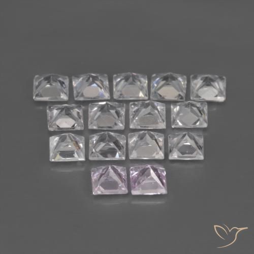 Sapphire Gemstones in 2.7 x 2.7 mm Size for Sale, Sapphire Stones in White Color