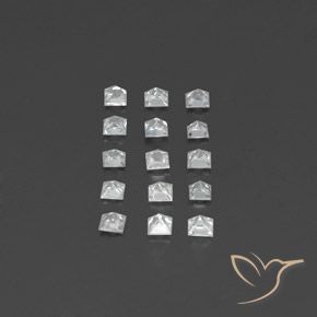 Sapphire Gemstones in 2.6 x 2.5 mm Size for Sale, Sapphire Stones in White Color