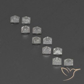 Sapphire Gemstones in 2.7 x 2.6 mm Size for Sale, Sapphire Stones in White Color