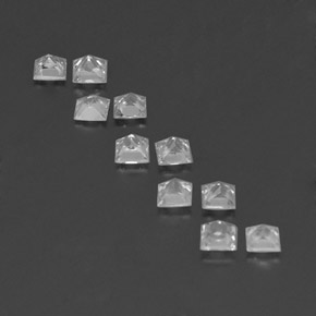 Sapphire Gemstones in 2.8 x 2.7 mm Size for Sale, Sapphire Stones in White Color