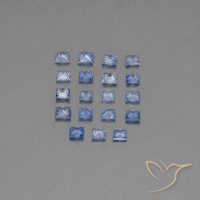 Sapphire Gemstones in 2.8 x 2.8 mm Size for Sale, Sapphire Stones in Pastel Blue Color