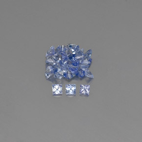 1.42 ct Blue Sapphire Gemstone, Sapphire Gem in Princess-Cut Shape for Sale.