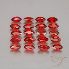 4.26 ctw Red Sapphire Stones, Natural Sapphire in Marquise Facet Shape for Sale