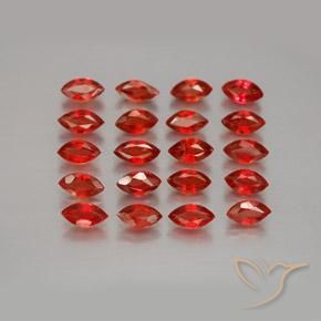 Темно-красный Сапфир Камень - 0.2ct Фасетная Маркиза (ID: 350044)