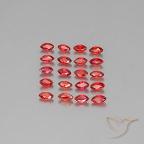 2.35ctw Natural Fire Red Sapphire, Marquise, VS-SI