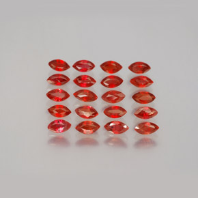 Dark Red Sapphire Gem - 0.1ct Marquise Facet (ID: 350117)