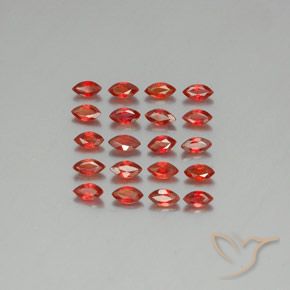 3.9ct Marquise Facet Red Orange Sapphire for sale thumb image of 3.9ct Marquise Facet Red Orange Sapphire (ID: 350129)