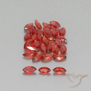 2.76 ctw Red Sapphire Stones, Natural Sapphire in Marquise Facet Shape for Sale