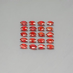 Темно-красный Сапфир Камень - 0.2ct Фасетная Маркиза (ID: 350143)