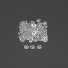 Sapphire Gemstone in 1.6 mm Size for Sale, Sapphire Stone in White Color
