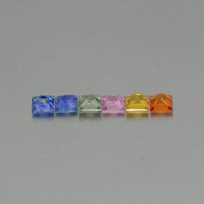 Sapphire Gemstone in 3.3 x 3.2 mm Size for Sale, Sapphire Stone in Multicolor Color