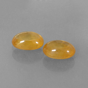 1.80 ct Yellow Sapphire Stone, Natural Sapphire in Oval Cabochon Shape for Sale