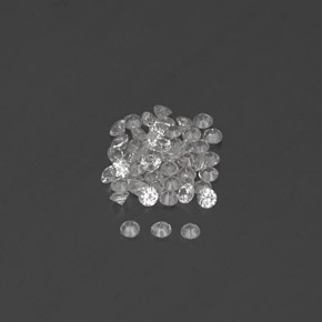 Sapphire Gemstone in 1.7 mm Size for Sale, Sapphire Stone in White Color
