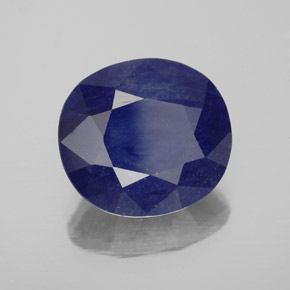 7.29 ct Blue Sapphire Stone, Natural Sapphire in Oval Facet Shape for Sale
