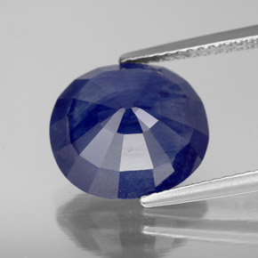 Sapphire Gemstone in 12.2 x 11.1 mm Size for Sale, Sapphire Stone in Blue Color