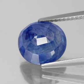 Sapphire Gemstone in 9.9 x 9.1 mm Size for Sale, Sapphire Stone in Blue Color