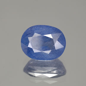 2.93 ct Blue Sapphire Stone, Natural Sapphire in Oval Facet Shape for Sale