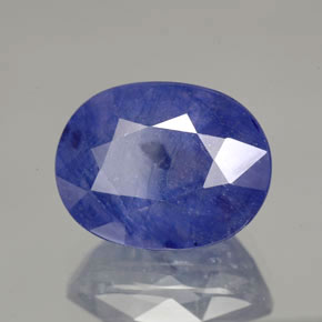 8.36 ct Blue Sapphire Stone, Natural Sapphire in Oval Facet Shape for Sale