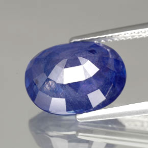 Sapphire Gemstone in 12.6 x 9.8 mm Size for Sale, Sapphire Stone in Blue Color